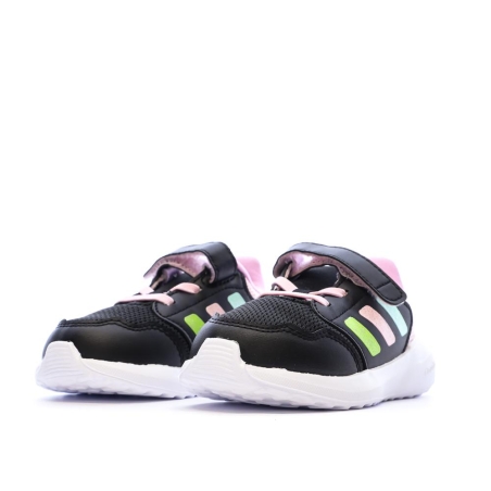 Baskets Noir/Rose Bébé Fille Adidas Tensaur Run 3.0 El