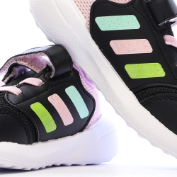 Baskets Noir/Rose Bébé Fille Adidas Tensaur Run 3.0 El