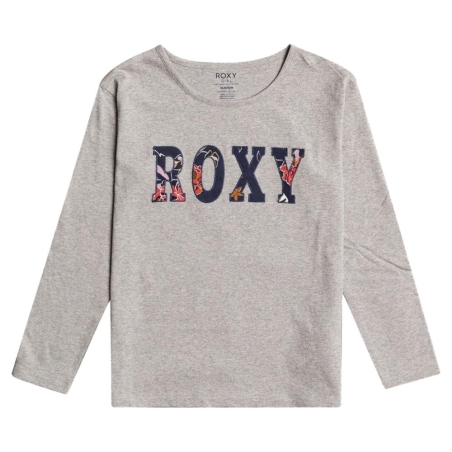 T-shirt Gris Fille Roxy The One