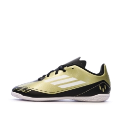 Chaussures de Foot Doré/Noir Junior Adidas F50 Club IN J Messi