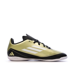 Chaussures de Foot Doré/Noir Junior Adidas F50 Club IN J Messi