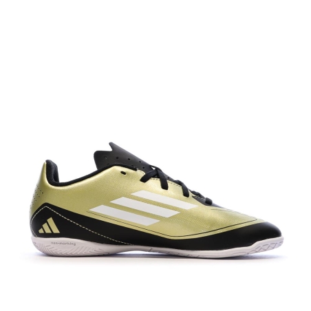 Chaussures de Foot Doré/Noir Junior Adidas F50 Club IN J Messi