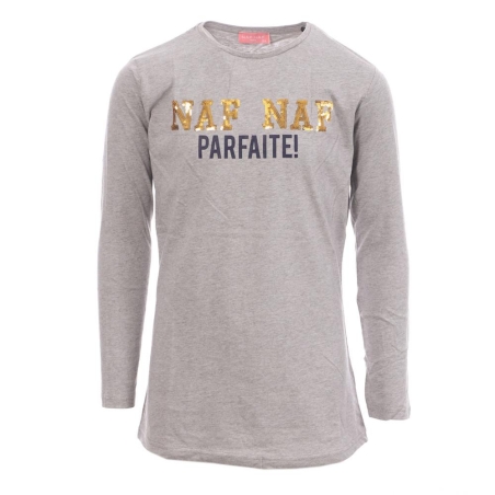 T-shirt Gris Fille Naf Naf 4043