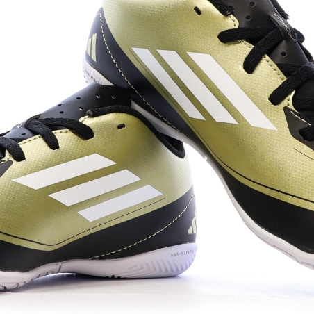 Chaussures de Foot Doré/Noir Junior Adidas F50 Club IN J Messi