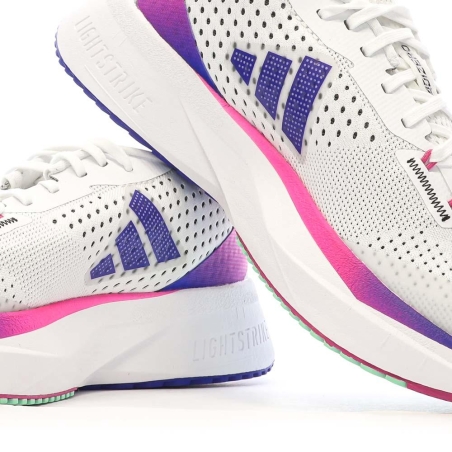 Chaussures de running Blanches/Violettes Fille Adidas Adizero Sl