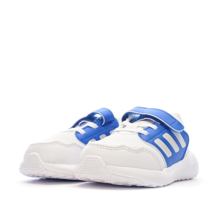 Baskets Blanc/Bleu Garçon Adidas Tensaur Run 3.0 El I