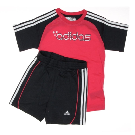 Ensemble Noir/Rose Fille Adidas Baby Pckge
