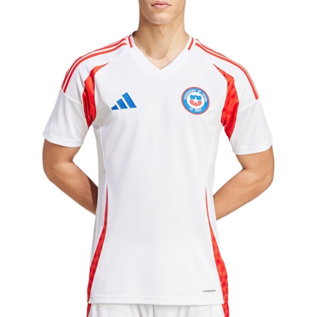 Chili Maillot de Football Extérieur Blanc/Rouge/Bleu Junior Adidas 2024-2025