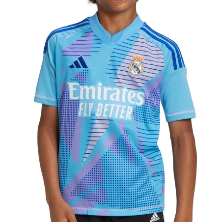Real Madrid Maillot de Gardien Bleu Junior Adidas 24/25