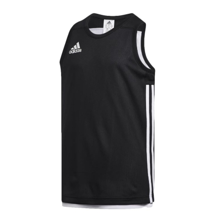 Maillot de Basketball Noir Garçon Adidas 3g Spee