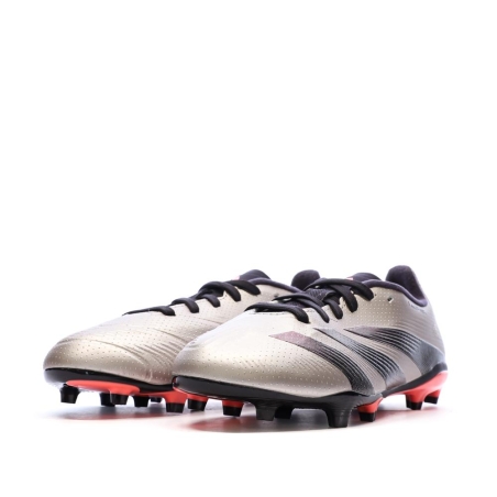 Chaussures de Football Gris/Noir Mixte Adidas Predator League FG