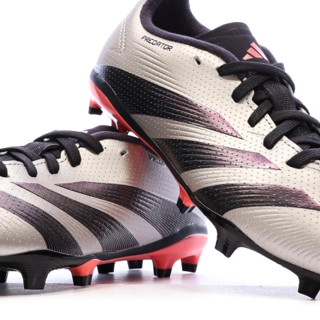 Chaussures de Football Gris/Noir Mixte Adidas Predator League FG