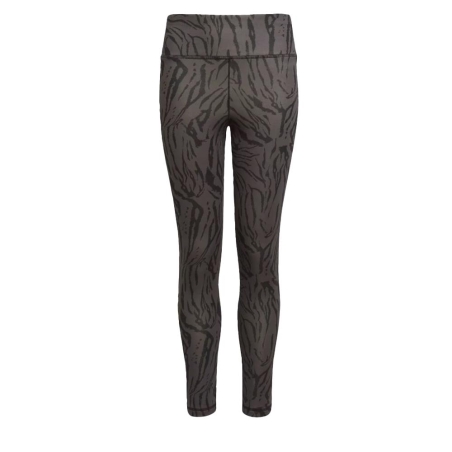 Legging Gris Zèbre Fille 7/8 Adidas Tight