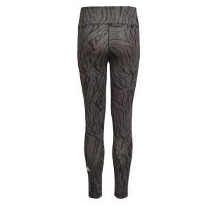 Legging Gris Zèbre Fille 7/8 Adidas Tight