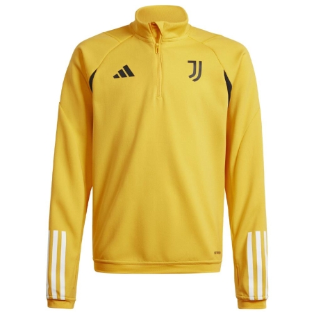 Juventus Sweat 1/4 zip Jaune Enfant Adidas 2023