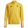 Juventus Sweat 1/4 zip Jaune Enfant Adidas 2023