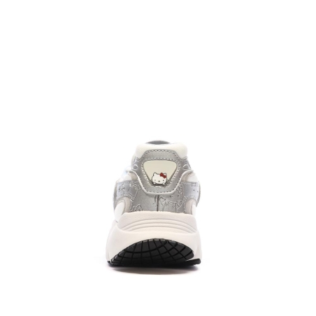 Baskets Blanches/Bleu Fille Adidas Ozmillen