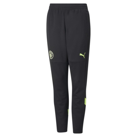 Manchester City Pantalon d'entraînement de football Noir Garçon Manchester 2022/2023