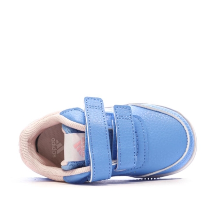Baskets Bleu/Rose Fille Adidas Tensaur Sport 2.0
