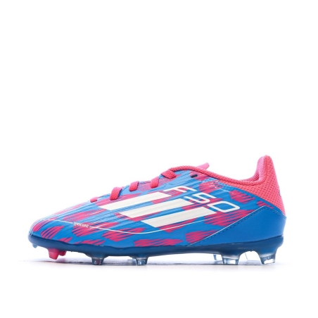 Chaussures de football Bleu/Roses Garçon Adidas F50 League Fg/mg