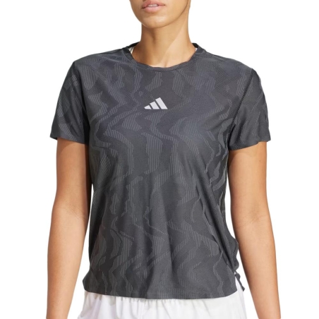 T-Shirt de Running Noir Femme Adidas Ultimate CLIMACOOL+
