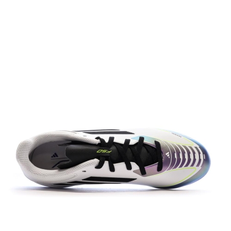 Chaussures de football Blanc/Noir/Violet Garçon Adidas F50 League Messi