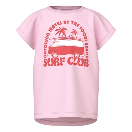 T-Shirt Rose Fille Name it Ballerina