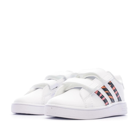Baskets Blanche Garçon Adidas Grand Court Cf I
