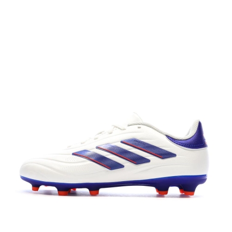 Chaussures de Football Blanc/Bleu Garçon Adidas Copa Pure 2 League Fg