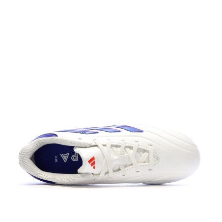 Chaussures de Football Blanc/Bleu Garçon Adidas Copa Pure 2 League Fg