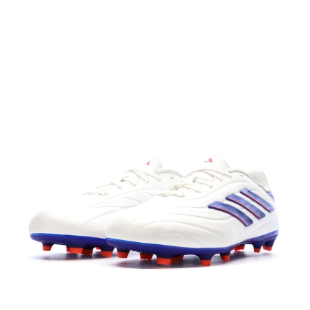 Chaussures de Football Blanc/Bleu Garçon Adidas Copa Pure 2 League Fg