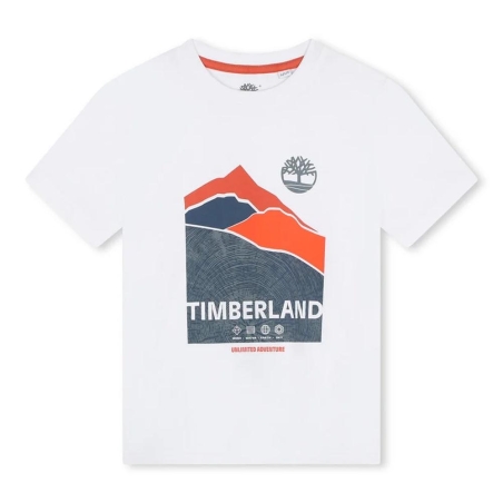 T-Shirt Blanc Garçon Timberland T60090