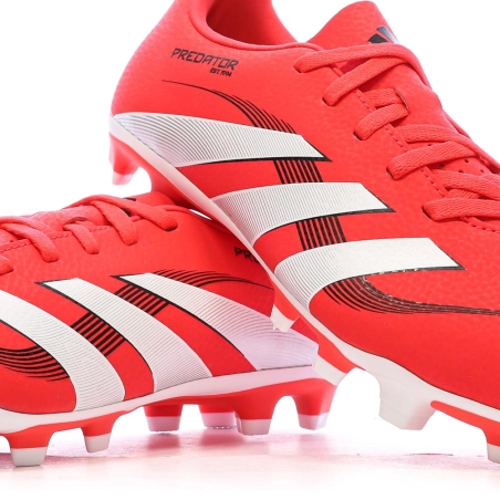 Chaussures de football Rouges Enfant Adidas Predator Club