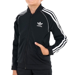 Veste Noir Garçon Adidas Adicolor