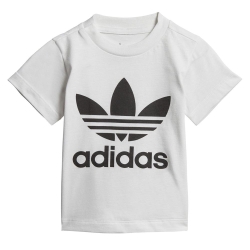 T-shirt Blanc/Noir Garçon Adidas DV2828