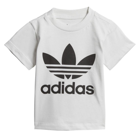 T-shirt Blanc/Noir Garçon Adidas DV2828