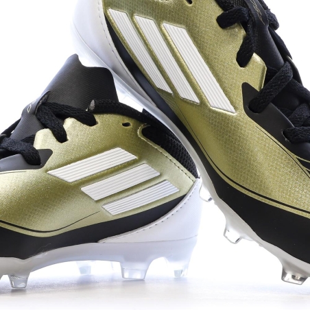 Chaussures de football Noires/Blanches Garçon Adidas League Fg/mg J Messi