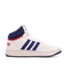 Baskets Blanche/Marine Garçon Adidas Hoops 3.0