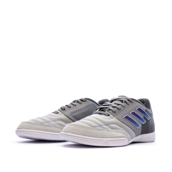 Chaussures de Futsal Gris/Noir/Bleu Garçon Adidas Top Sala