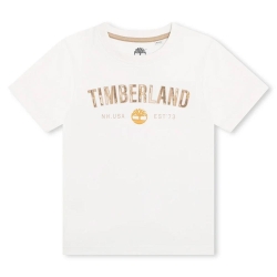 T-Shirt Blanc Garçon Timberland T60097