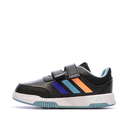 Baskets Noires/Bleu Garçon Adidas Tensaur