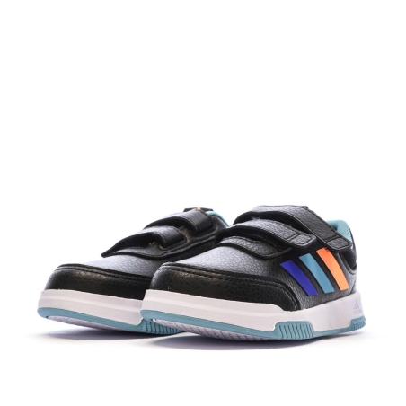 Baskets Noires/Bleu Garçon Adidas Tensaur