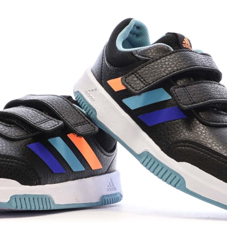 Baskets Noires/Bleu Garçon Adidas Tensaur