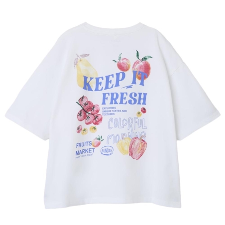 T-shirt Blanc Fille Name it Tafina
