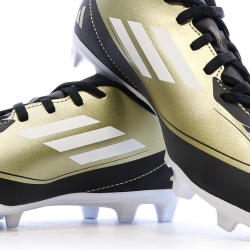Chaussures de football Noires/Dorés Garçon Adidas Messi