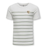 T-shirt Blanc/Vert/Doré Fille Kids ONLY Kogemily