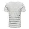 T-shirt Blanc/Vert/Doré Fille Kids ONLY Kogemily