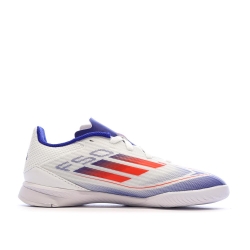 Chaussures de futsal Blanches/Bleu Garçon Adidas F50 League