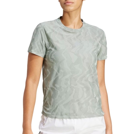 T-Shirt de Sport Vert Femme Adidas CLIMACOOL+