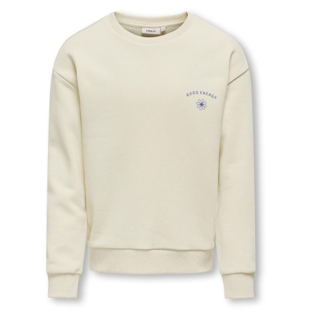 Sweat Beige Fille Kids ONLY Koglovely